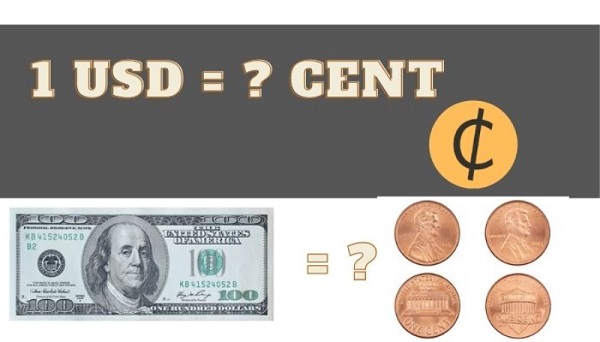 1 Cent bằng bao nhiêu tiền VNĐ, 1 USD bằng bao nhiêu Cent