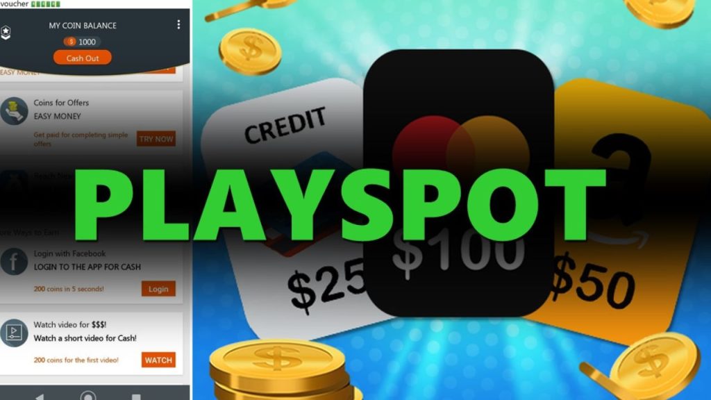 Ứng dụng kiếm tiền Paypal Playspot