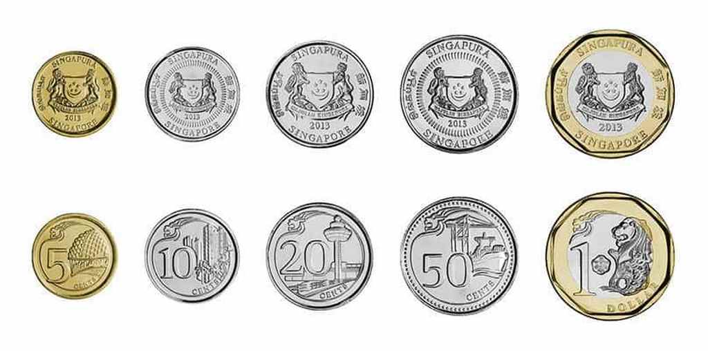 Các mệnh giá của Đô Singapore (SGD) - Tiền xu