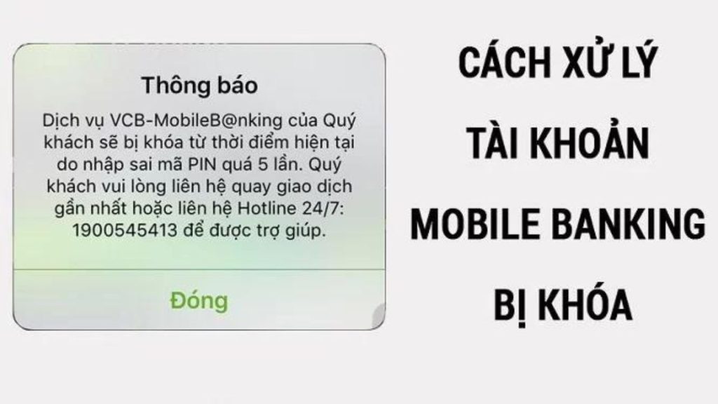 Hướng dẫn mở lại tài khoản Vietcombank bị khóa