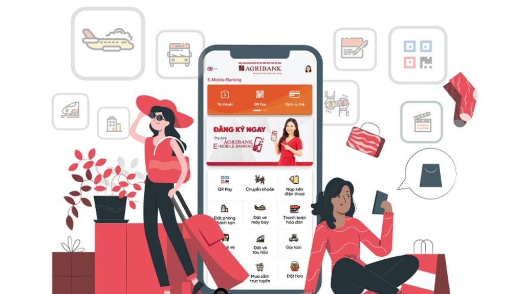 Liên hệ tổng đài bằng Agribank E-Mobile Banking app